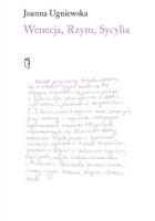 Okładka książki Wenecja, Rzym, Sycylia