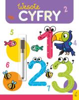Wesołe cyfry. Flamaster suchościeralny. Wesoła nauka. Autor: Protasewicz Ewelina. SmakLiter.pl Okładka książki Wesołe cyfry. Flamaster suchościeralny. Wesoła nauka