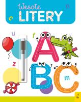 Wesołe litery. Flamaster suchościeralny. Wesoła nauka. Autor: Protasewicz Ewelina. SmakLiter.pl Okładka książki Wesołe litery. Flamaster suchościeralny. Wesoła nauka