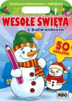 Wesołe święta z bałwankiem. Autor: Artur Rajch. SmakLiter.pl Okładka książki Wesołe święta z bałwankiem