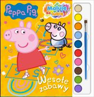 Okładka książki Wesołe zabawy. Świnka Peppa.  Maluję, bo lubię