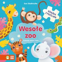 Wesołe zoo. Książka z puzzlami. Autor: Stadtmuller Ewa. SmakLiter.pl Okładka książki Wesołe zoo. Książka z puzzlami