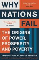 Okładka książki Why nations fail from the winners of the Nobel prize in economics. The origins of power, prosperi