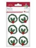 Wianki z drucika dekoracyjnego zielone 4cm 6szt. Wydawca: Titanum. SmakLiter.pl Opakowanie Wianki z drucika dekoracyjnego zielone 4cm 6szt