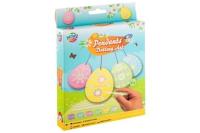 Opakowanie Wielkanocne zawieszki kropkowanie farbą 8szt