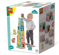 Wieża z klocków. Wydawca: SES. SmakLiter.pl Opakowanie Wieża z klocków