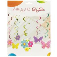 Wirujące dekoracje kwiatuszki i motylki 6szt. Wydawca: ARPEX. SmakLiter.pl Opakowanie Wirujące dekoracje kwiatuszki i motylki 6szt