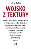 Wojsko z tektury. Autor: Edyta Żemła. SmakLiter.pl Okładka książki Wojsko z tektury