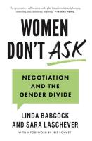 Women don't ask wer. angielska. Autor: Linda Babcock. SmakLiter.pl Okładka książki Women don't ask wer. angielska