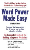 Word Power Made Easy. Autor: Norman Lewis. SmakLiter.pl Okładka książki Word Power Made Easy