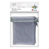 Opakowanie Woreczki z organzy szare 9x12cm 6szt
