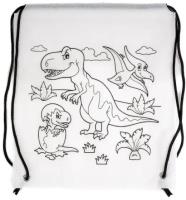 Worek szkolny do malowania Tinting dino. Wydawca: Fandy. SmakLiter.pl Opakowanie Worek szkolny do malowania Tinting dino