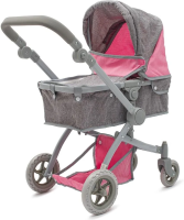 Wózek dla lalek 2w1 Sophie pink-grey. Wydawca: Baby Mix. SmakLiter.pl Opakowanie Wózek dla lalek 2w1 Sophie pink-grey
