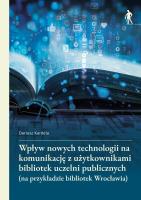 Okładka książki Wpływ nowych technologii na komunikację z...