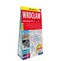 Wrocław; papierowy plan miasta 1:22 500. Autor: Opracowanie zbiorowe. SmakLiter.pl Okładka książki Wrocław; papierowy plan miasta 1:22 500