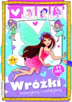 Okładka książki Wróżki. Kolorujemy i naklejamy