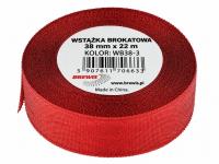 Opakowanie Wstążka brokatowa czerwona 38mm