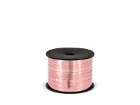 Opakowanie Wstążka plastikowa metalizowana różowa 5mm/25m