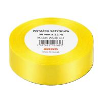 Opakowanie Wstążka satynowa 38mm/32m zielony limonkowy