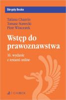 Wstęp do prawoznawstwa z testami online. Autor: Chauvin Tatiana, Stawecki Tomasz Stawecki. SmakLiter.pl Okładka książki Wstęp do prawoznawstwa z testami online