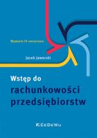 Okładka książki Wstęp do rachunkowości przedsiębiorstw (Wyd. IV zmienione)
