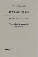 Wybór pism Tom 2. Autor: Gurowski Adam. SmakLiter.pl Okładka książki Wybór pism Tom 2