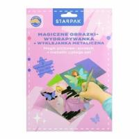 Opakowanie Wydrapywanka z wyklejanką metaliczną