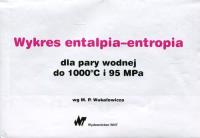 Okładka książki Wykres entalpia-entropia dla pary wodnej do 1000st C i 95 Mpa