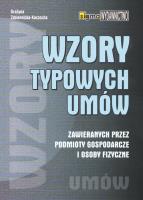 Okładka książki Wzory typowych umów zawieranych przez podmioty gospodarcze i osoby fizyczne