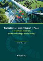Zaangażowanie szkół wyższych w Polsce.... Autor: Pietrzak Piotr. SmakLiter.pl Okładka książki Zaangażowanie szkół wyższych w Polsce...