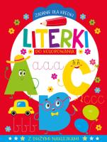 Zadanie dla kredki. Literki do kolorowania. Autor:   Praca zbiorowa. SmakLiter.pl Okładka książki Zadanie dla kredki. Literki do kolorowania