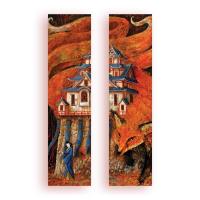 Zakładka kartonowa - Kitsune i Słowik. Wydawca: Molom. SmakLiter.pl Opakowanie Zakładka kartonowa - Kitsune i Słowik