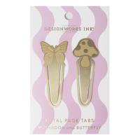 Opakowanie Zakładki do książek metalowe Motyl i Grzyb 2szt.