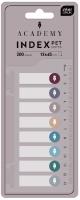 Zakładki indeksujące Pet z linijką Dots Academy. Wydawca: INTERDRUK. SmakLiter.pl Opakowanie Zakładki indeksujące Pet z linijką Dots Academy