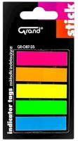 Zakładki indeksujące proste 5 kolorów GRAND. Wydawca: Grand. SmakLiter.pl Opakowanie Zakładki indeksujące proste 5 kolorów GRAND