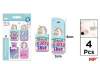 Zakładki magnetyczne Jednorożce 4szt. Wydawca: MP Main Paper. SmakLiter.pl Opakowanie Zakładki magnetyczne Jednorożce 4szt