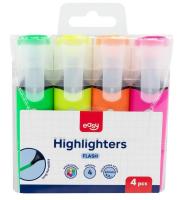 Opakowanie Zakreślacz neon 4 kolory EASY