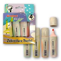 Opakowanie Zakreślasz PENMATE pastelowy Ecco 4 kolory