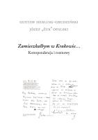 Okładka książki Zamieszkałbym w Krakowie...