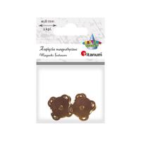 Opakowanie Zapięcia magnetyczne do przyszycia złote 18mm