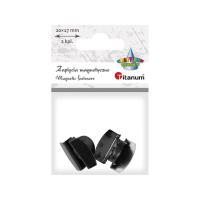 Opakowanie Zapięcia magnetyczne zaciskowe czarne 20x17mm
