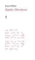 Zapiski z Marrakeszu. Autor: Palikot Janusz. SmakLiter.pl Okładka książki Zapiski z Marrakeszu