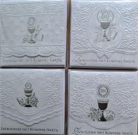 Opakowanie Zaproszenia Komunia kwadrat 5szt