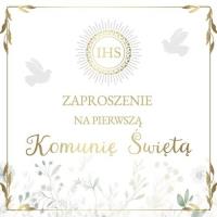 Opakowanie Zaproszenie Komunia (10szt)
