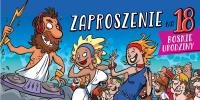 Opakowanie Zaproszenie na 18 Urodziny Z183 (5szt)