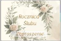 Opakowanie Zaproszenie Rocznica ślubu (10szt)