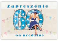 Opakowanie Zaproszenie Urodziny 60 (10szt)
