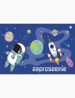 Opakowanie Zaproszenie Z 160x95 zest. 62137 Dziecięce - Chłopiec, Kosmos, Urodziny
