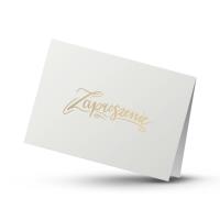 Opakowanie Zaproszenie złocone