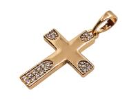 Opakowanie Zawieszka krzyż złota 23x15mm